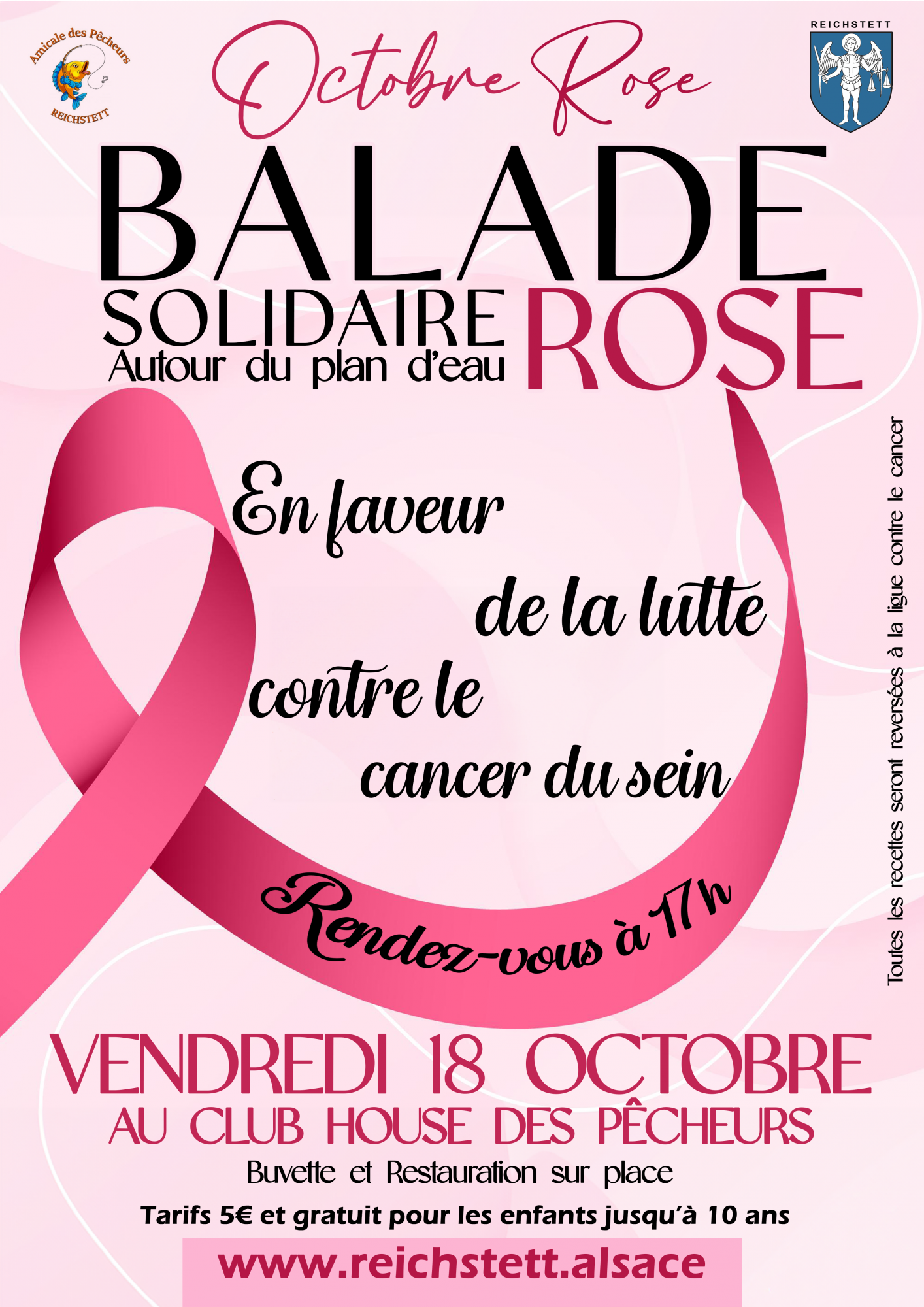 Affiche ruban rose et infos