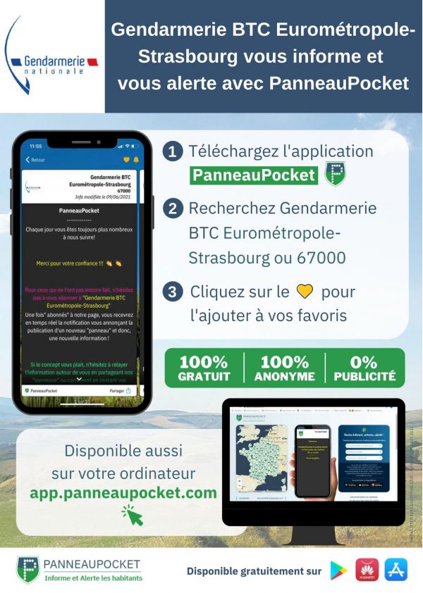 Gendarmerie Panneau Pocket Gendarmerie Panneau Pocket