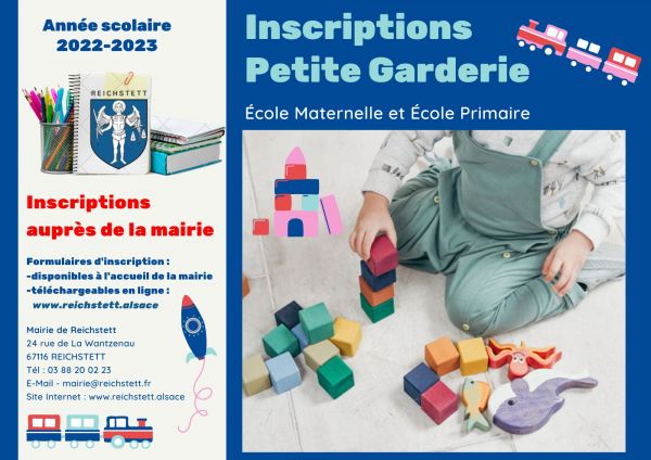 Inscriptions Petite Garderie